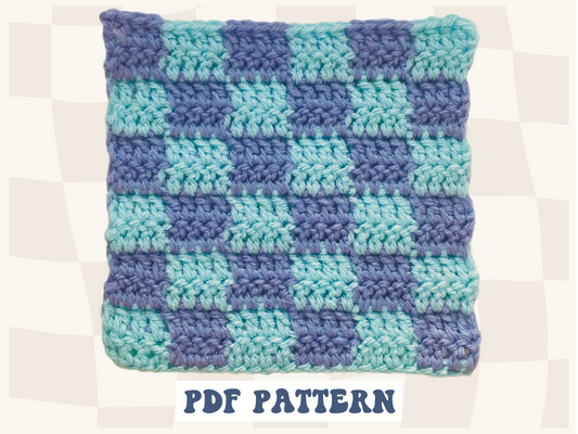 CHECKERED GRANNY SQUARE PATTERN (PDF ONLY)