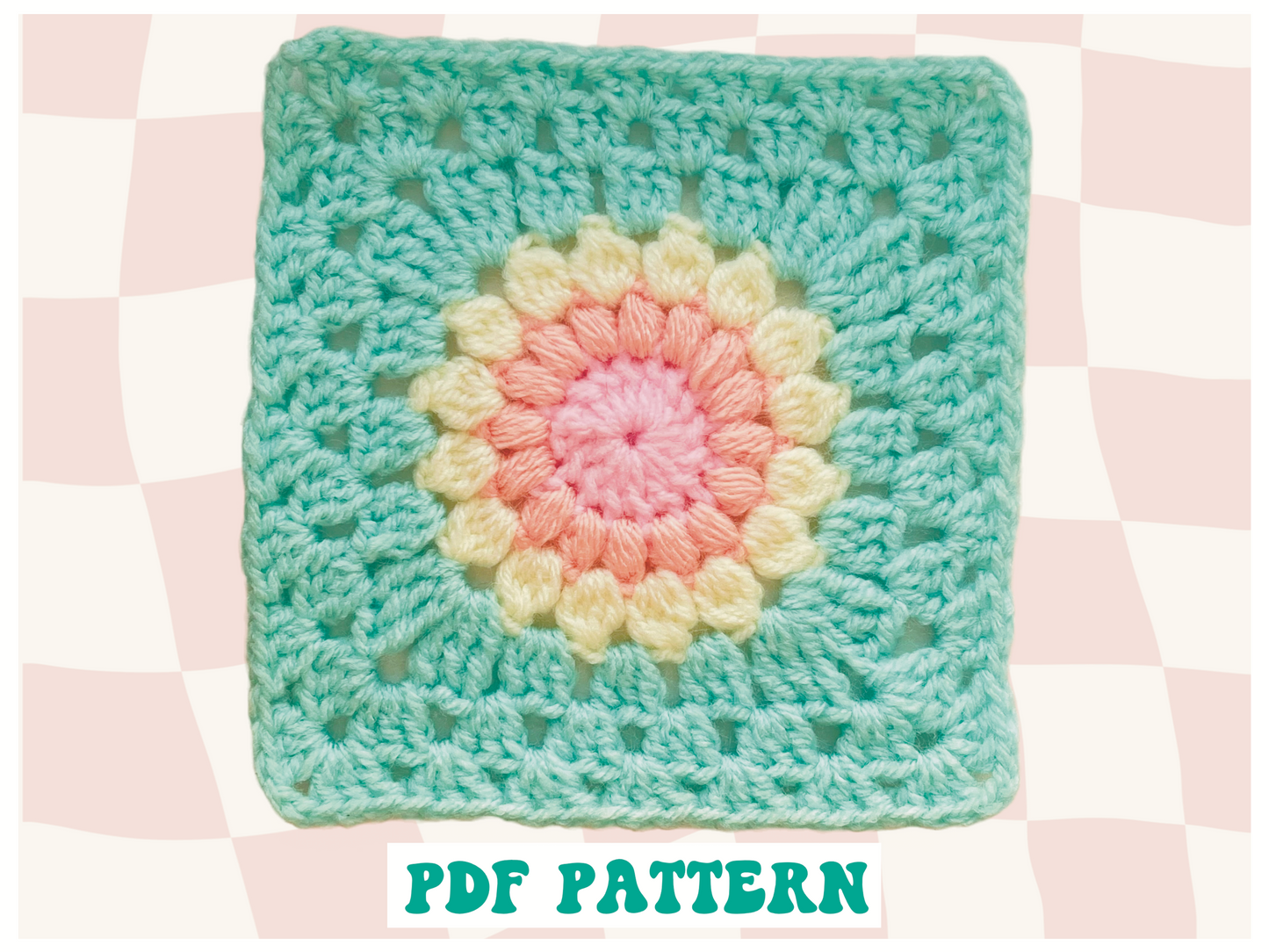 SUNFLOWER GRANNY SQUARE PATTERN (PDF ONLY)