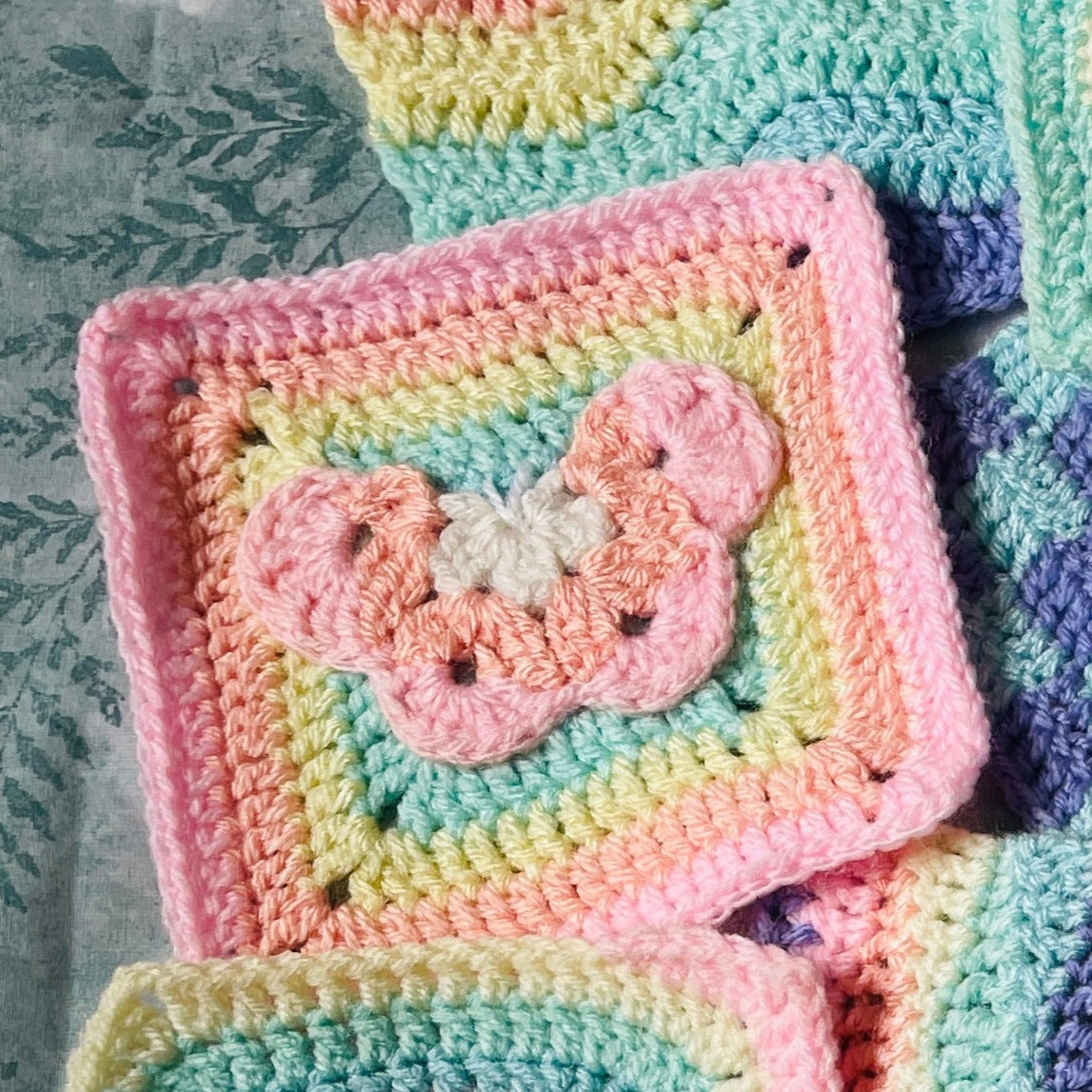 BUTTERFLY GRANNY SQUARE PATTERN (PDF ONLY)